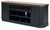 Ashley Furniture W402-68 Landocken - XL TV Stand W/Fireplace Option - Brown / Blue
