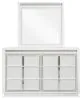 Ashley Furniture B822B1 Chalanna - Dresser And Mirror - White