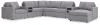 Ashley Furniture 92104S48 Ashley Furniture 92104S48 Modmax - 8-Piece Sectional With Audio System And Raf Corner Chaise - Granite
