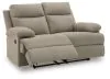 Ashley Furniture PC9140586 Side-Swipe - Reclining Loveseat - Mocha
