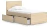 Ashley Furniture EB9632B10 Ashley Furniture EB9632B10 Onita - Twin Panel Platform Bed With 1 Side Storage - Natural