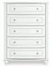 Ashley Furniture PCB1819-46 Kozlani - Five Drawer Chest - White