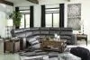 Ashley Furniture 55203S1 Ashley Furniture 55203S1 Samperstone - Zero Wall Recliners 5 Pc Sectional - Gray