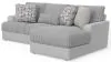 Jackson Furniture Industries 3480/46/76-18 Titan - 2 Piece Sofa Chaise With Comfort Coil Seating (Right Side Facing Chaise) - Moonstruck