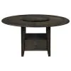 CoasterEssence 115101-S5 Twyla - 5 Piece Round Dining Set - Dark Cocoa And Cream