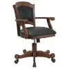 CoasterEssence 100871-S5 Turk - 5 Piece Dining And Game Table Set - Tobacco