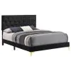 CoasterEveryday 224451KW Kendall - Upholstered California King Panel Bed - Black