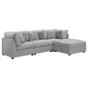 CoasterElevations 551511-S4A Cambria - Upholstered 4 Piece Modular Sectional Sofa - Gray