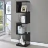 CoasterEveryday 801419 Baxter - 4-Shelf Bookshelf - Black And Chrome