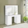 CoasterEssence 931143 Acena - 7-Drawer Vanity Set With Lighting - White High Gloss
