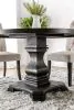 Furniture of America CM3840RT-TABLE Nerissa - Round Table - Antique Black / Beige