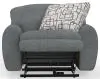 Jackson Furniture Industries 622107-1965/18-2374/48 Jackson Furniture Industries 622107-1965/18-2374/48 Maxwell - Power Deep Seat Lay Flat Recliner - Dolphin
