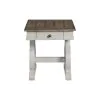 Intercon DK-TA-2224-RFO-C Intercon DK-TA-2224-RFO-C Drake - End Table - Rustic White / French Oak
