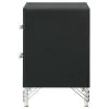 Coaster Fine Furniture 224992 Lucia - 2-Drawer Nightstand Bedside Table - Black