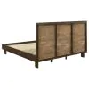 Coaster Fine Furniture 225011KE Glenwood - Eastern King Platform Panel Bed - Warm Brown
