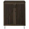 Coaster Fine Furniture 950423 Brixton - 2-Door Entryway Shoe Storage Cabinets - Smoked Oak