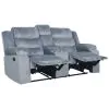 New Classic U1816-25-GRY New Classic U1816-25-GRY Willow - Console Loveseat With Dual Recliners - Gray