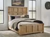 Benchcraft® B858B2 Benchcraft® B858B2 Ridgester - Queen Panel Bed - Light Brown