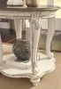 Ashley Furniture T743-6 Realyn - Round End Table - White / Brown