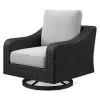 Ashley Furniture P792-821 Beachcroft - Swivel Lounge Chair - Black / Light Gray