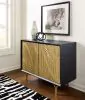 Ashley Furniture A4000654 Tayner - Accent Cabinet - Black / Gold Finish