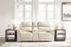 Ashley Furniture U1320096 Dahlmoore - Dbl Power Reclining Loveseat With Console - Almond