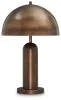 Ashley Furniture L208434 Wendfield - Metal Table Lamp - Antique Copper Finish