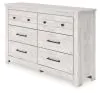 Ashley Furniture PCB1171-31 Makidern - Six Drawer Dresser - Whitewash