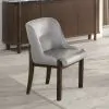 ACME DN06876 Estella - Side Chair (Set of 2) - Gray & Walnut