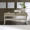 Liberty Furniture 652-OT7636 Farmhouse Reimagined - Console Bar Table - Antique White / Chestnut Tops