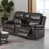 New Classic U6023-25P1-BRN Kellen - Console Loveseat With Power Footrest - Brown