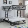 CoasterElevations 460078 Stephan - Metal Full Over Full Bunk Bed - Gunmetal