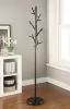 CoasterEveryday 900897 Clover - 18 Hook Freestanding Metal Coat Rack Hat Hanger - Black