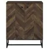 CoasterEveryday 959639 Carolyn - 2 Door Engineered Accent Wood Cabinet - Rustic Oak