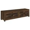Coaster Fine Furniture 736293-SET Sachin - 3 Piece TV Entertainment Center - Dark Pine
