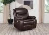 Coaster Fine Furniture 610193P Sycamore - Upholstered Power Recliner Chair - Dark Brown