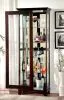 Furniture of America CM-CR135 Ludden - Curio - Dark Walnut