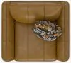 Jackson Furniture Industries 240601-1273/16-3073/16 Corvara - Top Grain Italian Leather Match Chair & 1/2 - Caramel