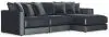 Jackson Furniture Industries 2245/36/31/76/3-23 Jackson Furniture Industries 2245/36/31/76/3-23 Remington - 3 Piece Modular Sofa Chaise (RSF Chaise) - Slate
