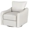 Coaster Fine Furniture 903391 Madia - Upholstered Sloped Arm Swivel Glider Chair - Vanilla