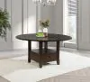 Coaster Fine Furniture 115100 Twyla - Round Dining Table With Drawer - Dark Cocoa