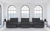 Coaster Fine Furniture 609531PT Collins - 5 Piece Power Reclining Home Theater Seating - Dark Gray