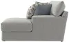 Jackson Furniture Industries 2340/46/76-28 Stockbridge - 2 Piece Sofa Chaise With Comfort Coil Seating And 6 Accent Pillows Included (Right Side Facing Chaise) - Slate