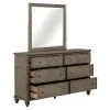 Liberty Furniture 104G-BR-DM Liberty Furniture 104G-BR-DM Twin Lakes - Dresser & Mirror - Gray