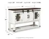 Ashley Furniture D546-60 Valebeck - Dining Room Server - White / Brown