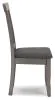 Ashley Furniture D194-01 Shullden - Dining Room Side Chair (Set of 2) - Gray