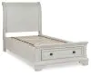 Ashley Furniture B742/21/26/53/52S/183 Ashley Furniture B742/21/26/53/52S/183 Robbinsdale - 5 Pc. - Dresser, Mirror, Twin Sleigh Storage Bed - Antique White