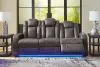Ashley Furniture 3660215 Ashley Furniture 3660215 Fyne-Dyme - Power Reclining Sofa With Adj Headrest - Shadow