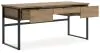 Ashley Furniture H632/44/01A/70 Montia - Home Office Desk, Desk Chair, Bookcase - Light Brown