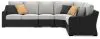 Ashley Furniture P792P2 Beachcroft - 4-Piece Outdoor Sectional - Black